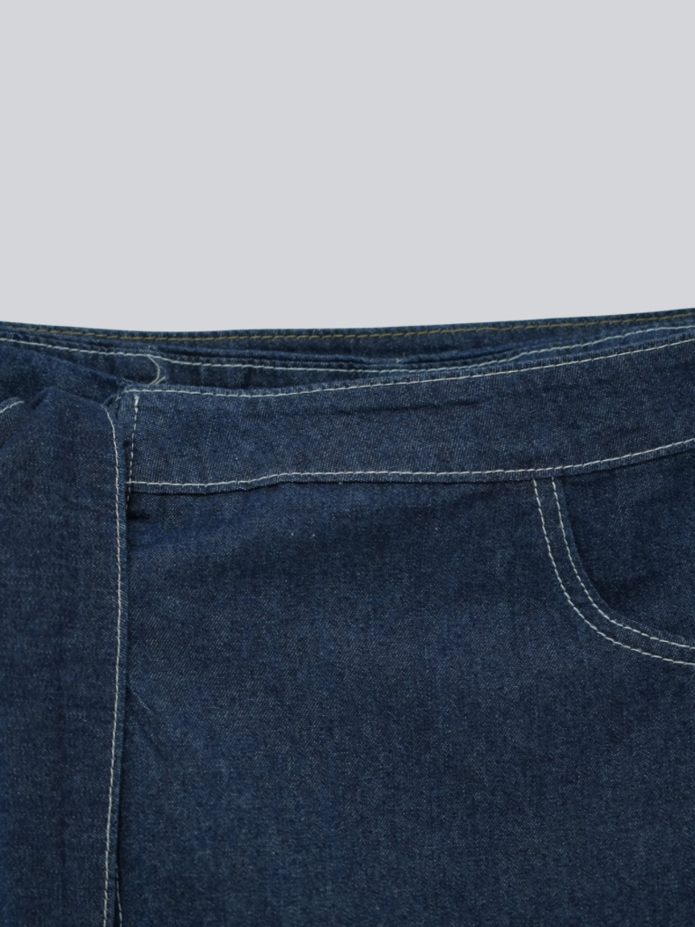 separate wrap design wide pants