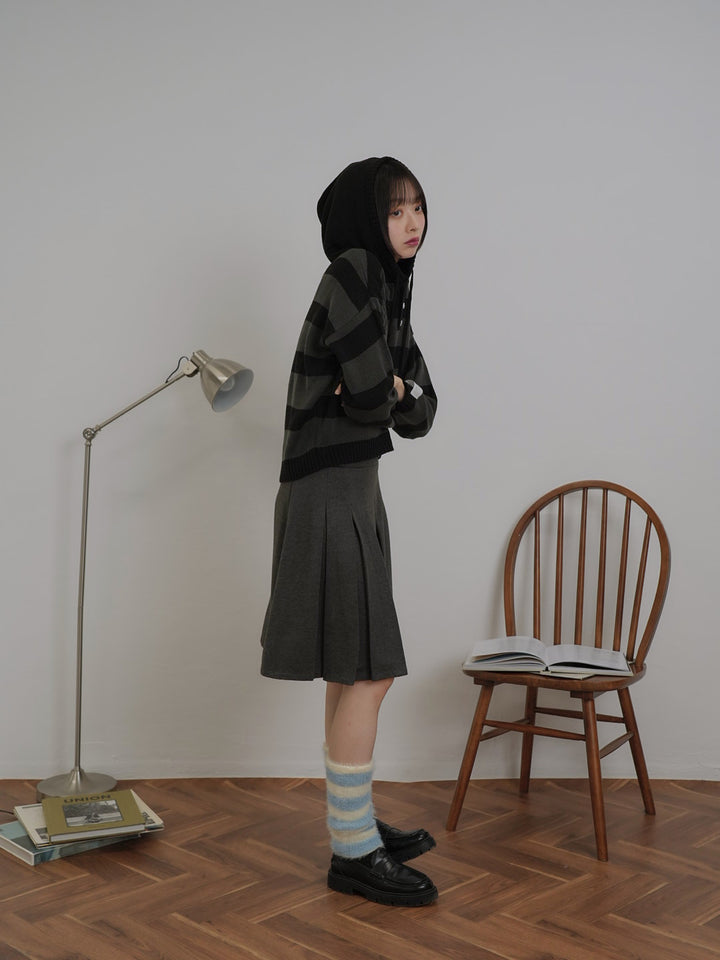 border knit leg warmer