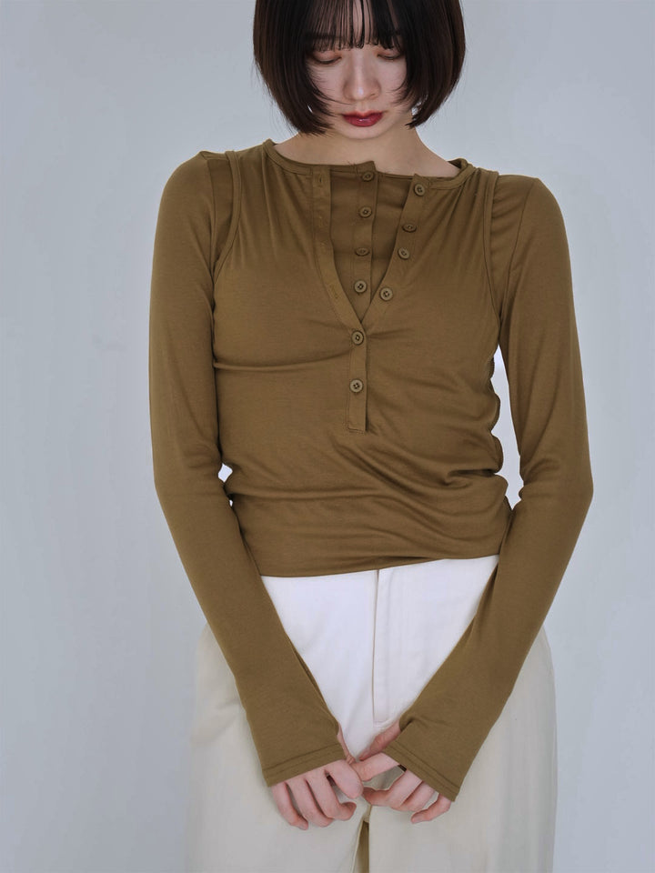 cutout layered tee