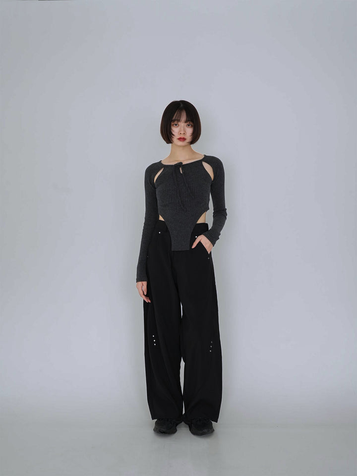 【8月29日発送予定】stitched wide pants