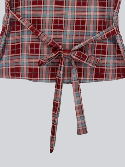 twist button check top