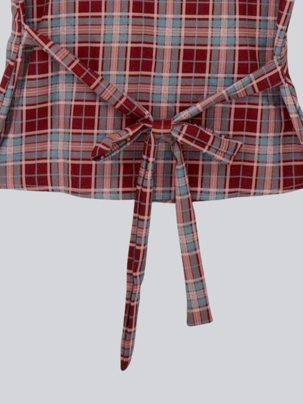 twist button check top