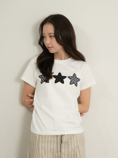 star patch tee