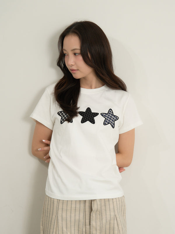 star patch tee