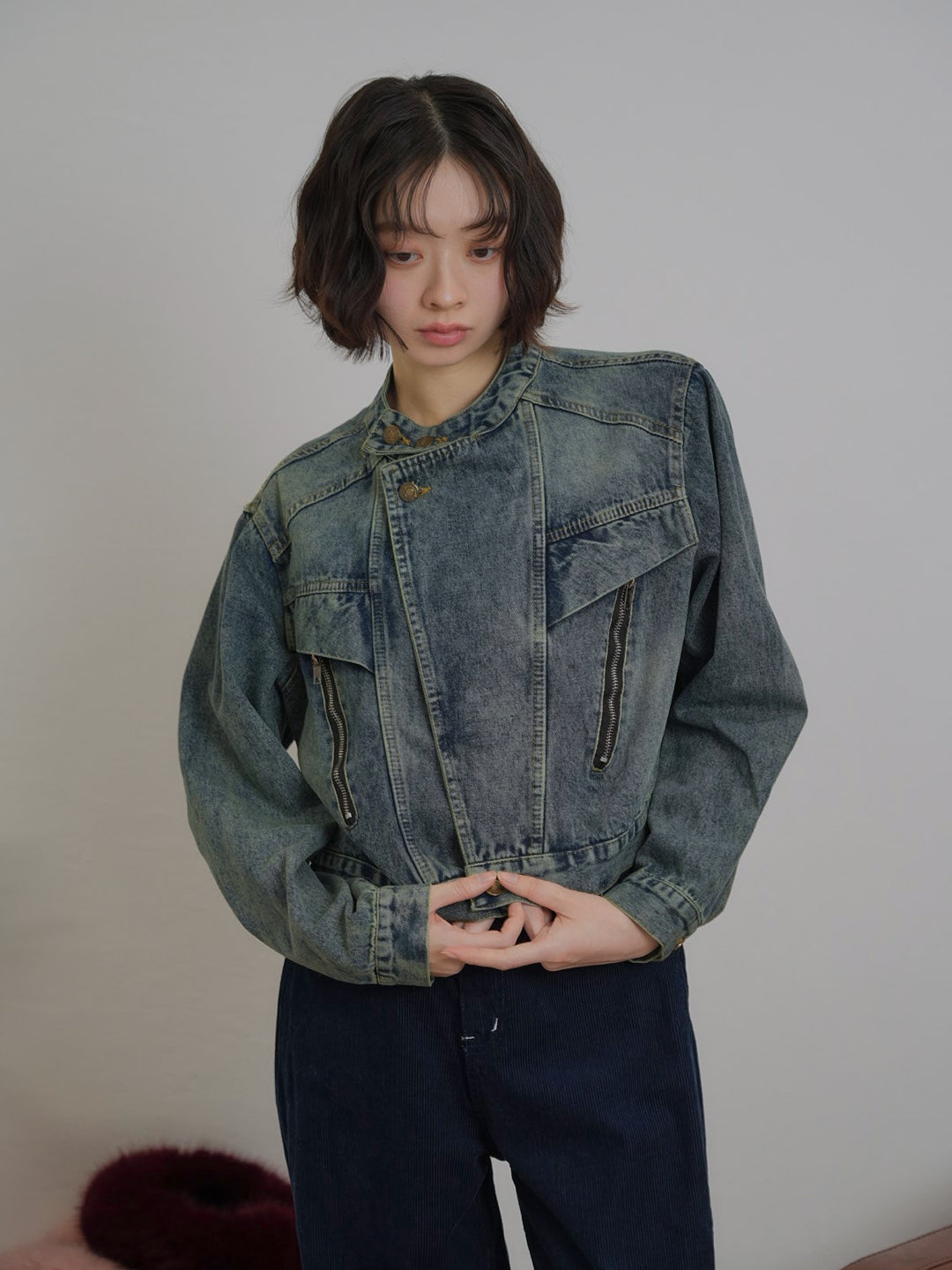 short denim jacket【1/15発送予定】