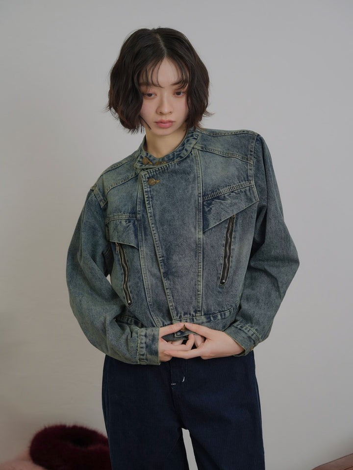 short denim jacket【1/15発送予定】