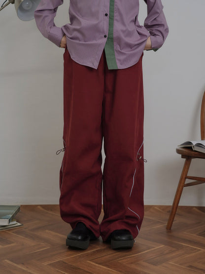 stitch line wide pants