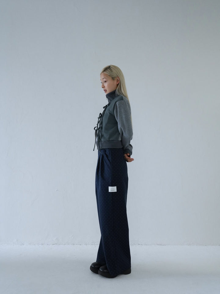 【 10月上旬発送予定 】dot pattern wide slacks