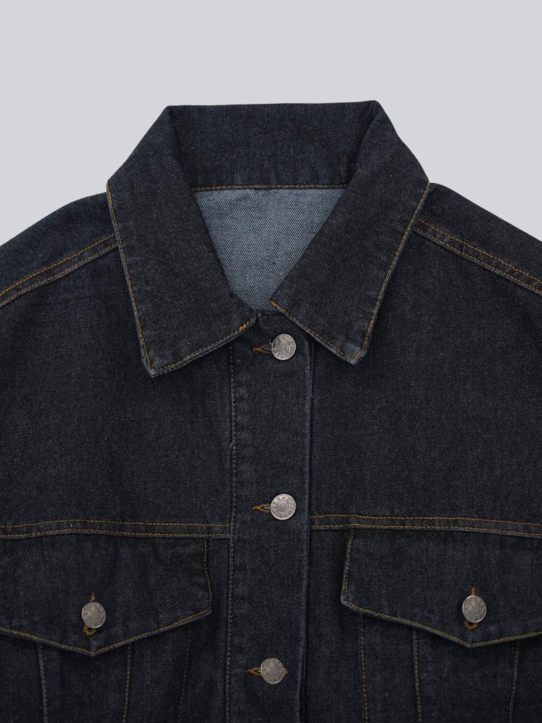 cropped denim jacket