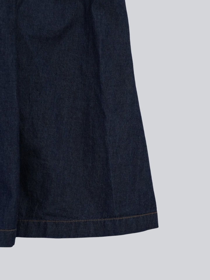 belted denim shirt dress
