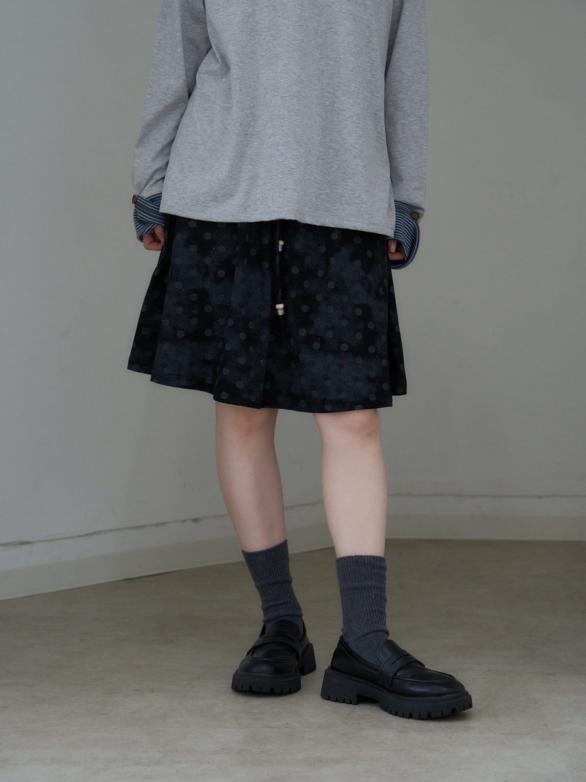 dot  line skirt