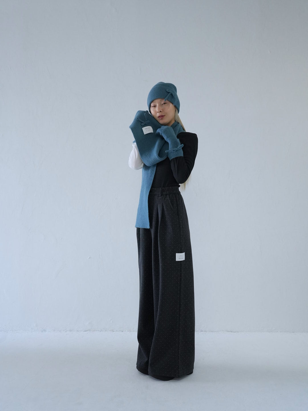 【 10月上旬発送予定 】dot pattern wide slacks