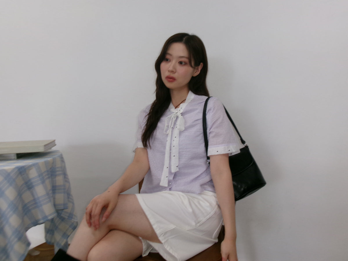 stripe dot shirt