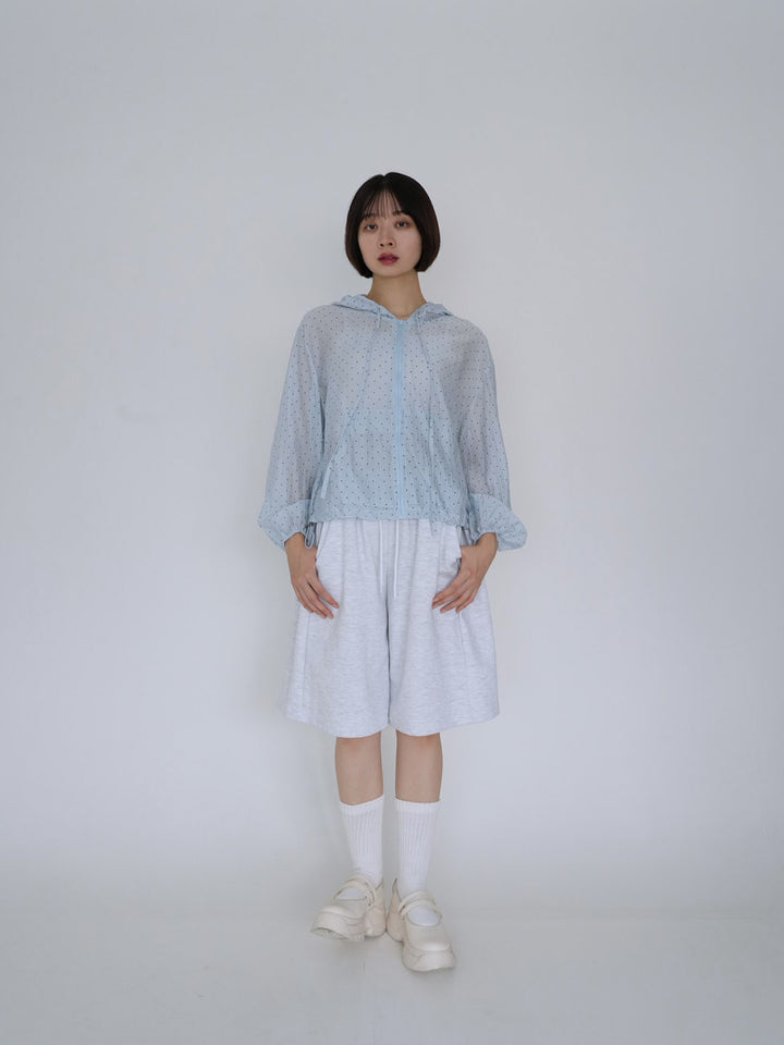 【8月26日発送予定】frill sheer hoodie