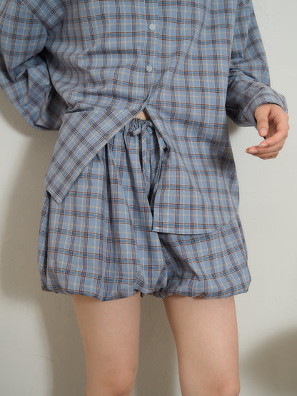 check shirt set