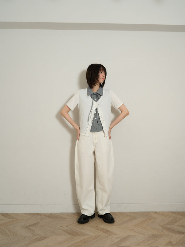 ribbon pocket pants