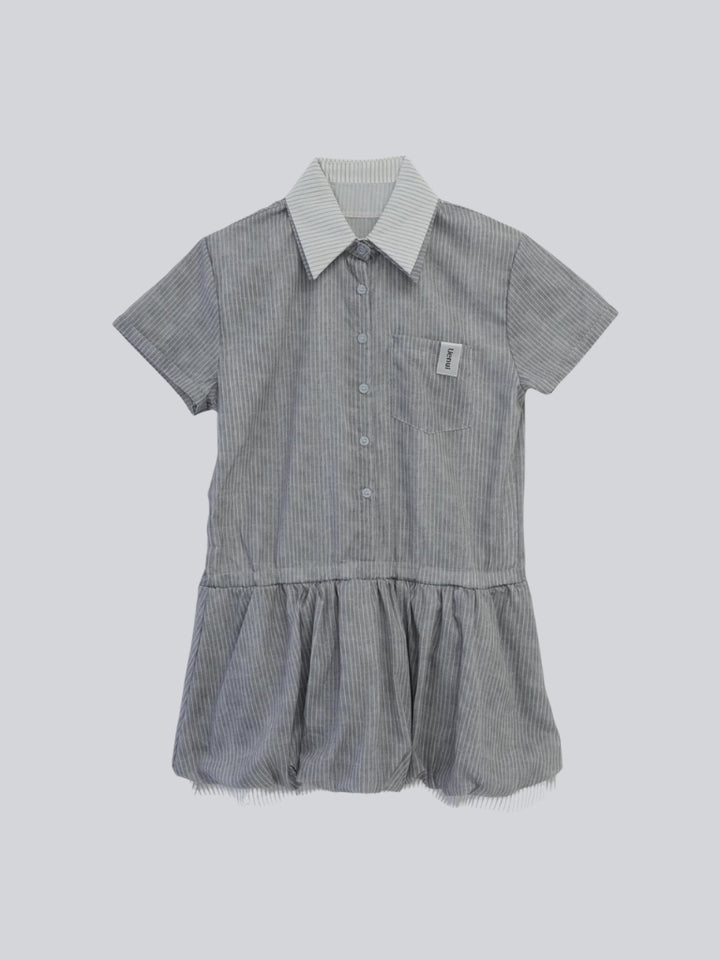 balloon stripe onepiece
