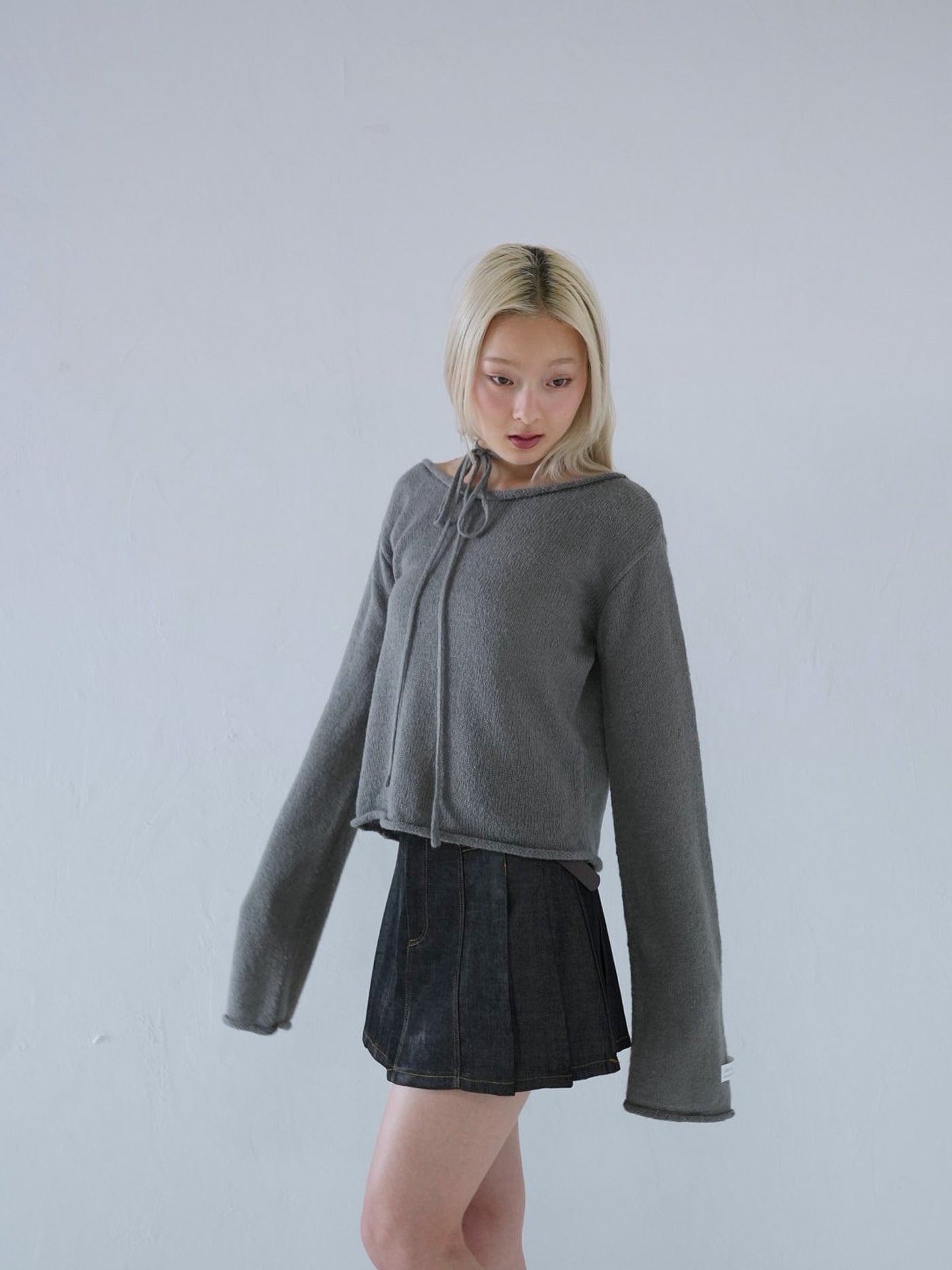 tie ribbon knit