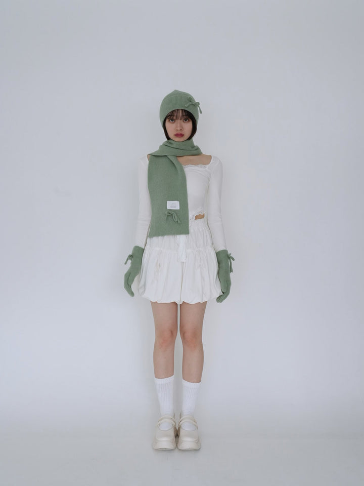 【8月26日発送予定】ribbon knit 3piece set