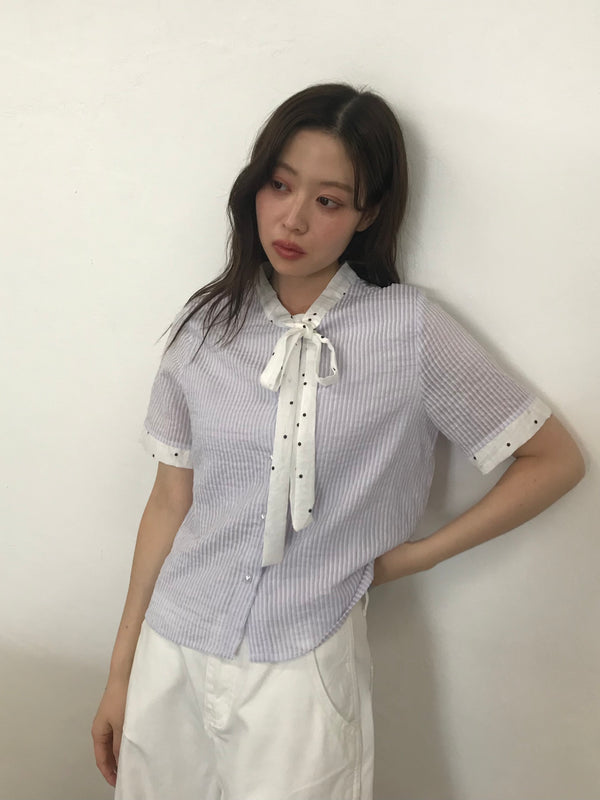 stripe dot shirt