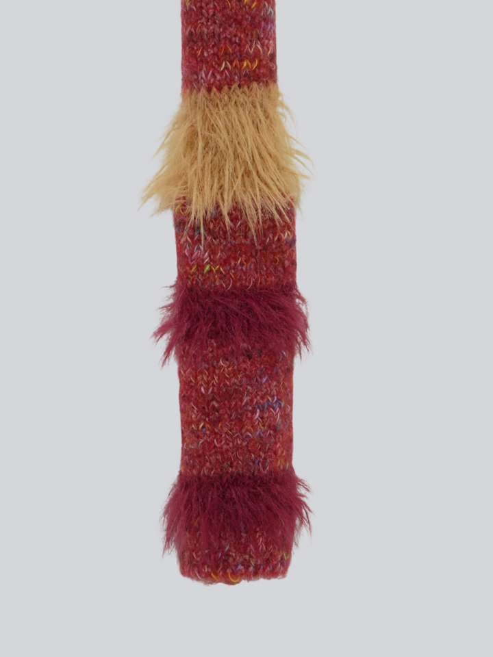 furry stripe knit muffler 【 11/6 19:00 発売予定 】