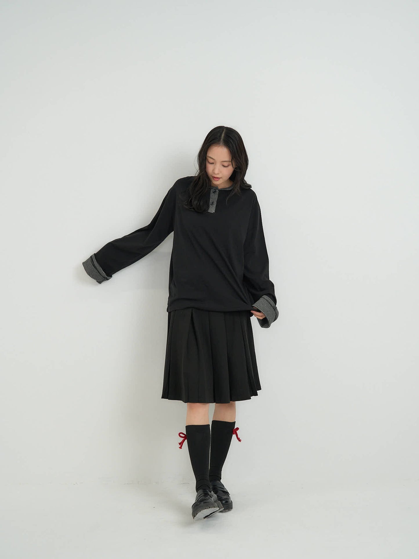 border henley long sleeve tee