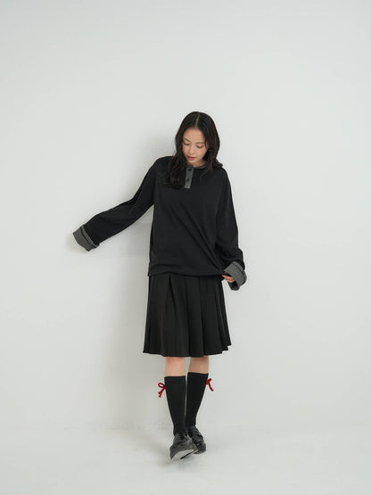 border henley long sleeve tee