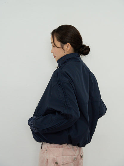 stand collar blouson