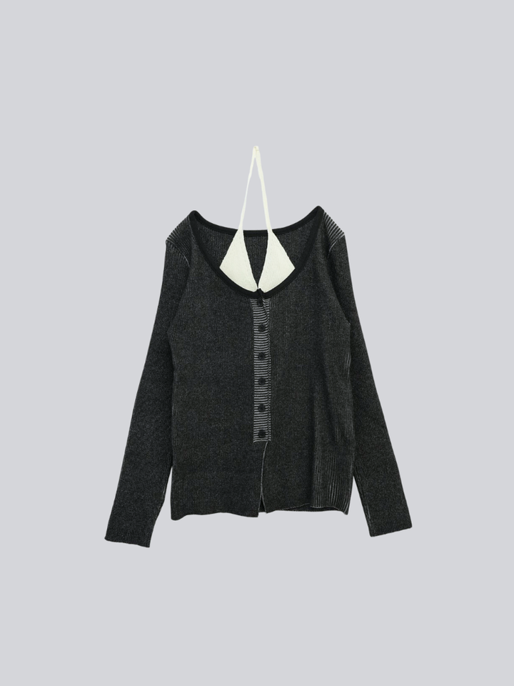 【 10月上旬発送予定 】layered rib knit top