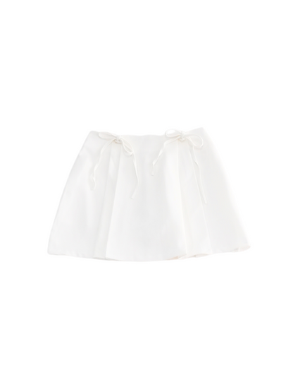 waste ribbon mini skirt