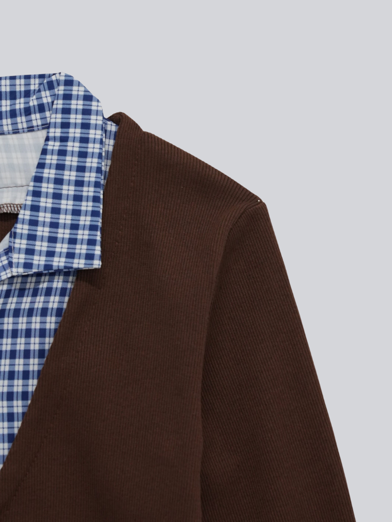 layered cropped jacket