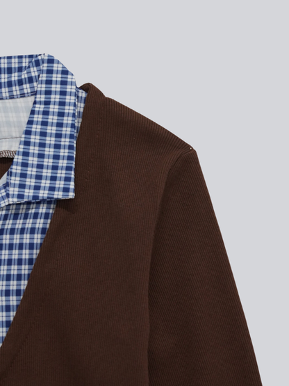 layered cropped jacket