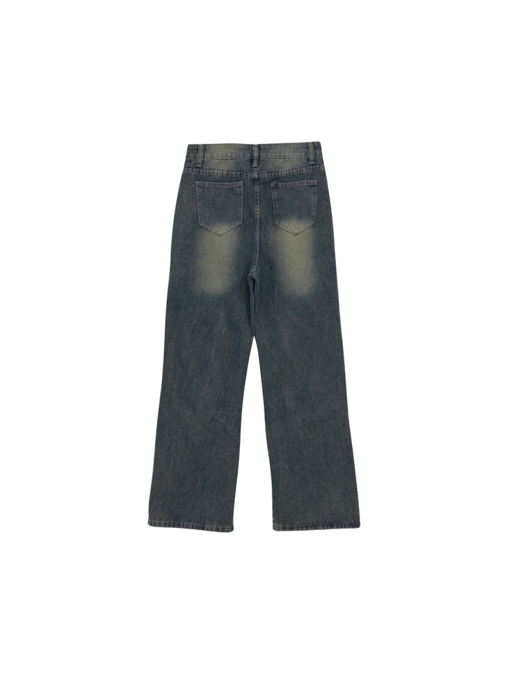 studs cut denim pants