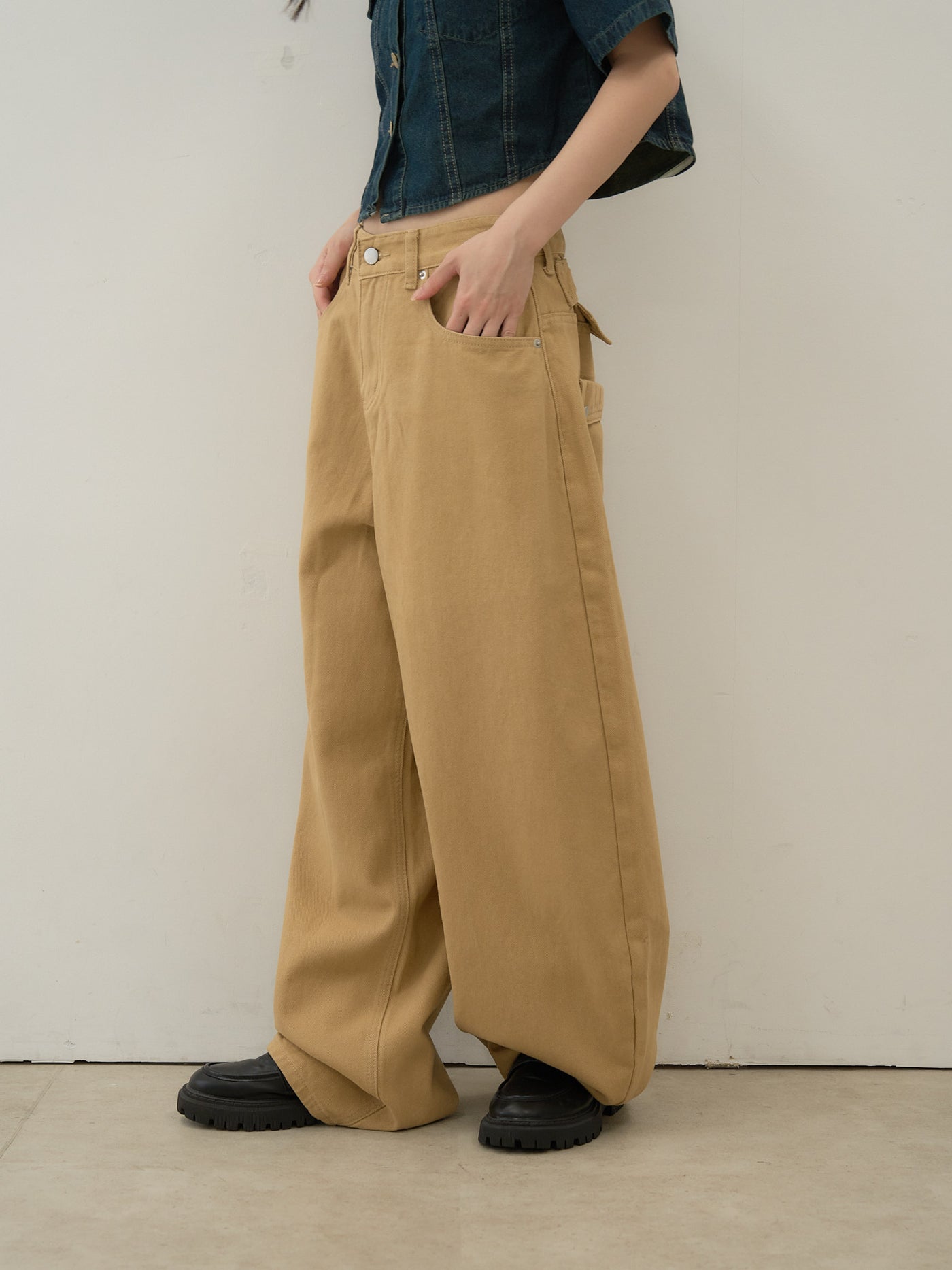 wide color pants