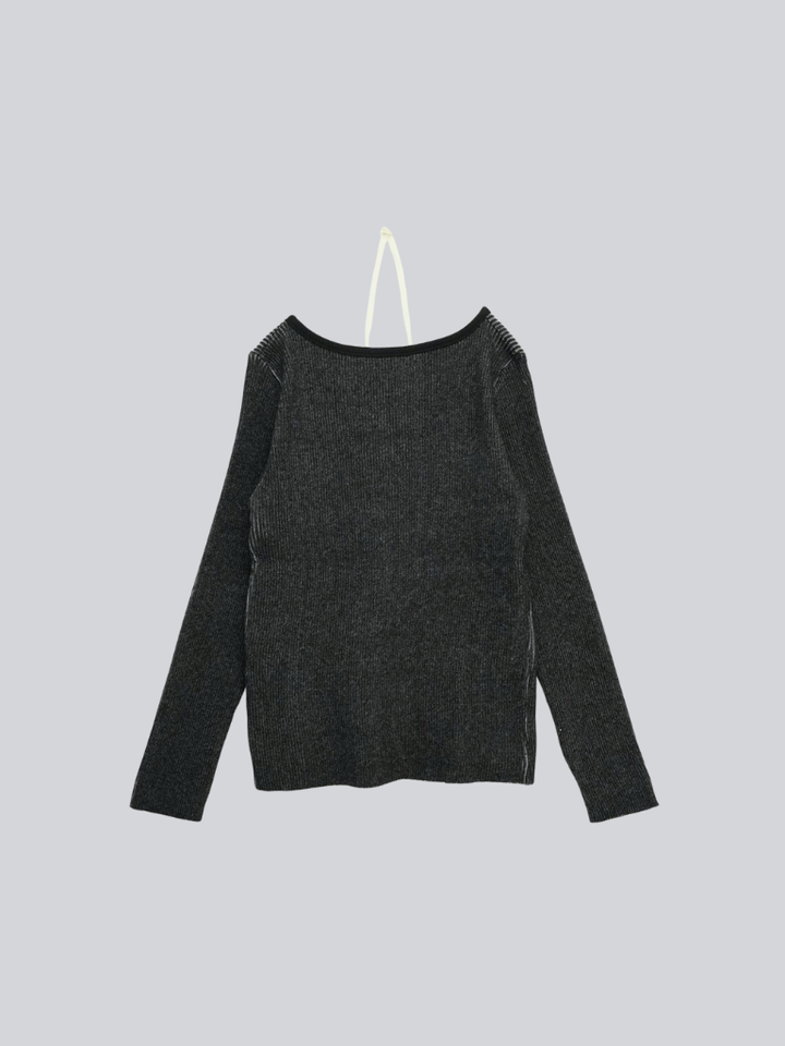 【 10月上旬発送予定 】layered rib knit top