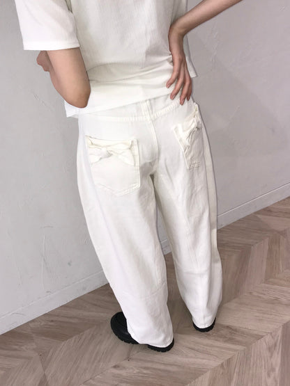 ribbon pocket pants