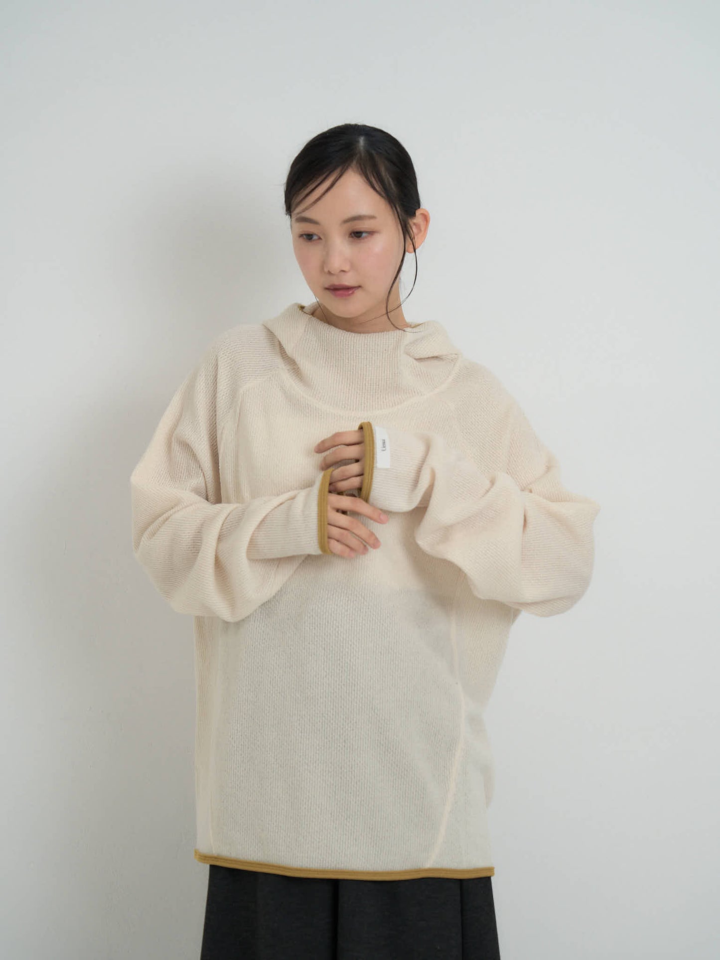 contrast trim ribbed foodie