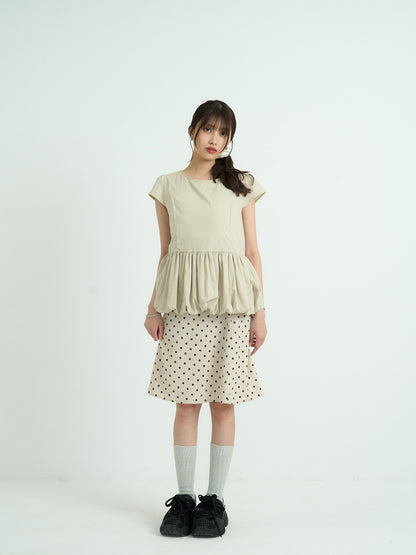 polka dot  midi skirt