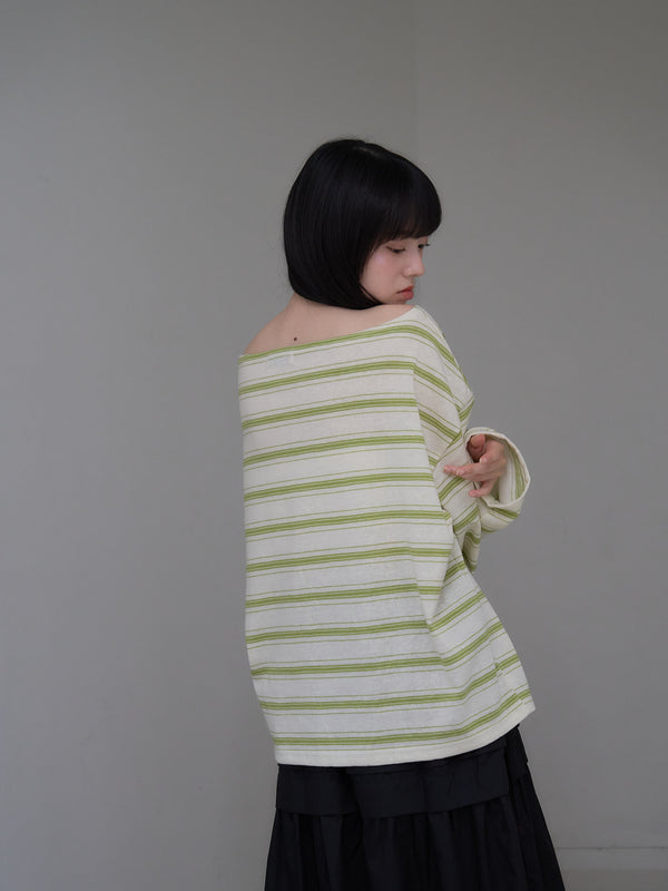 long sleeve border tee