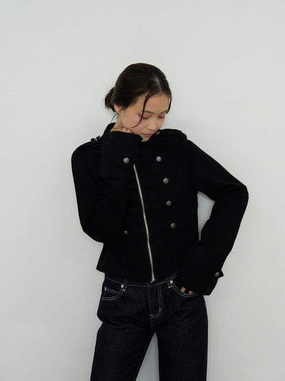 napoleon button short jacket
