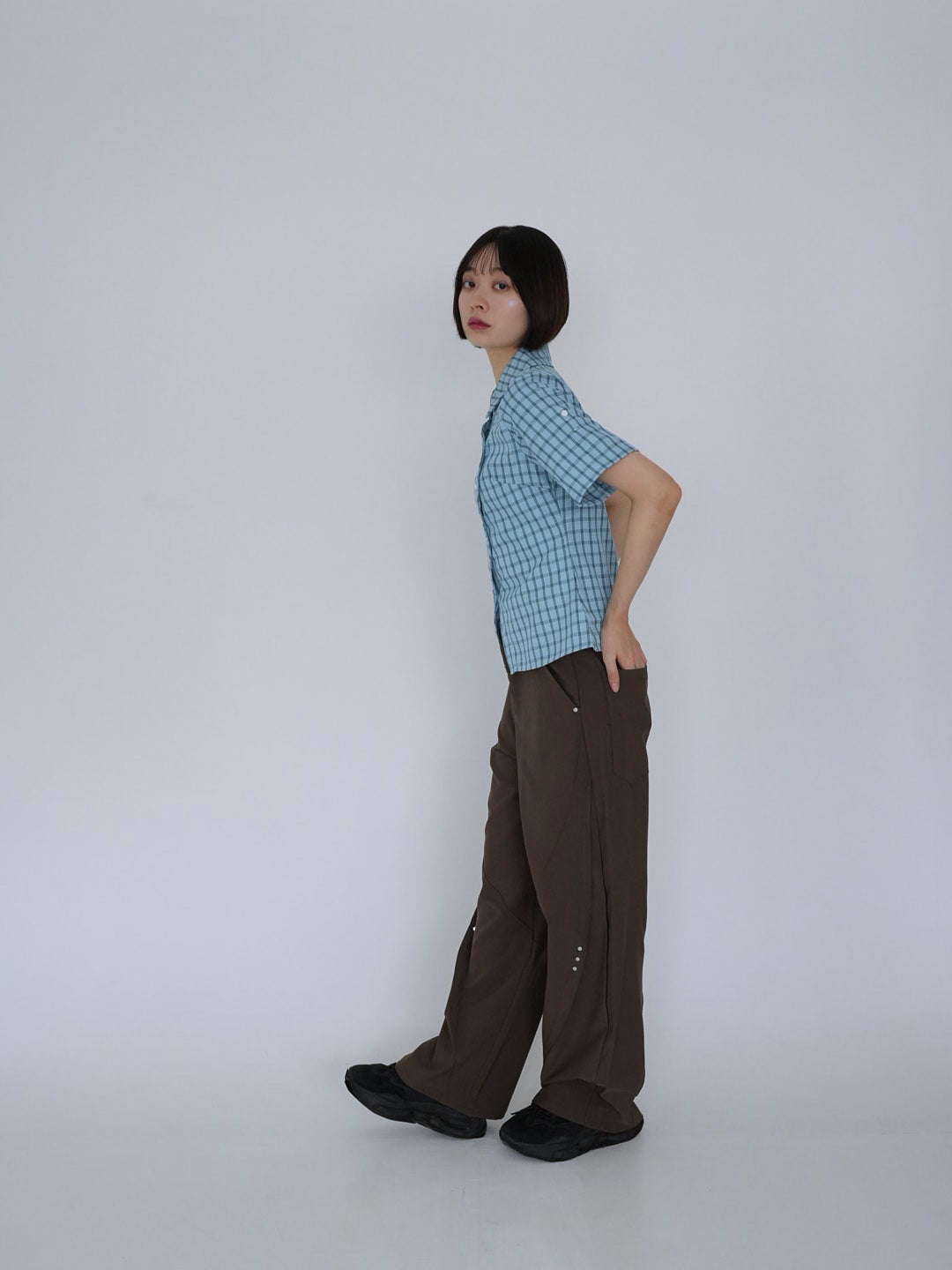 【8月29日発送予定】stitched wide pants