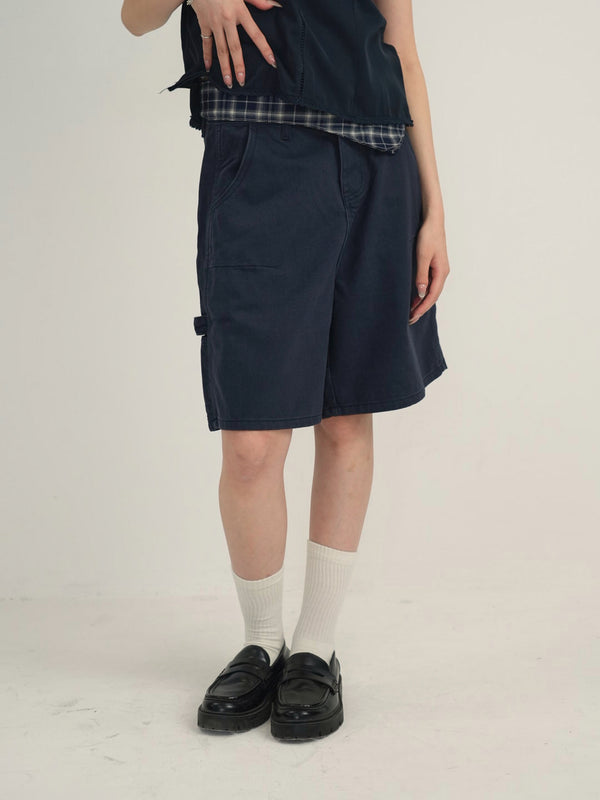 waist check cargo half pants