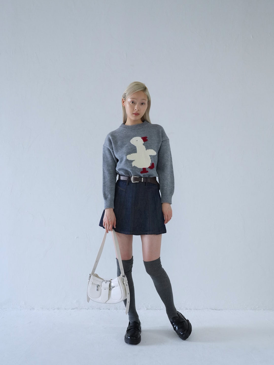 【 10月上旬発送予定 】duck knit sweater
