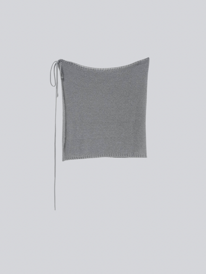 ribbon wrap knit skirt