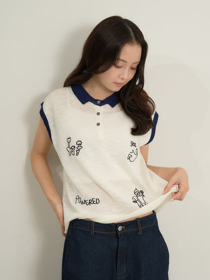 animal sketch polo