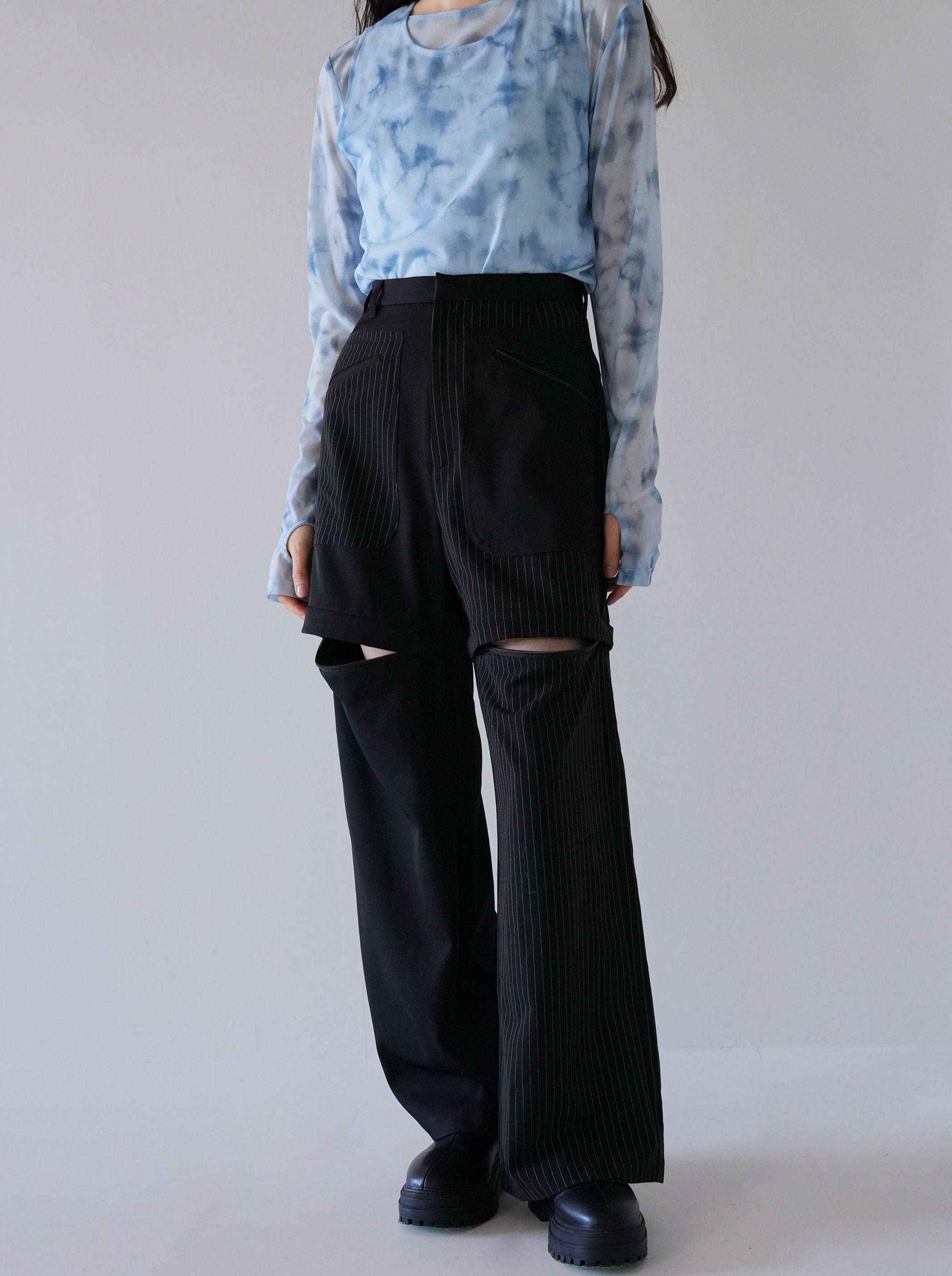 【5月上旬発送予定】3way stripe pants