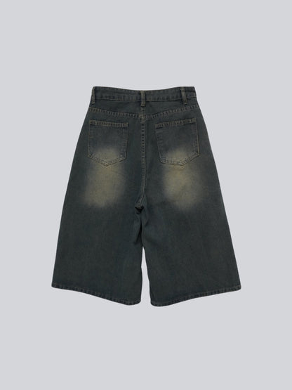 wide denim culottes