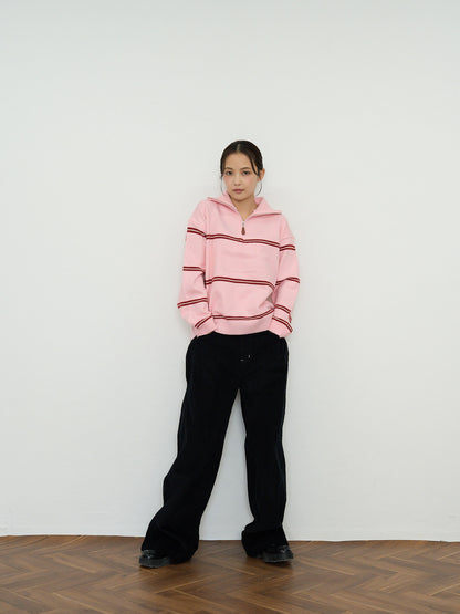 border half zip knit