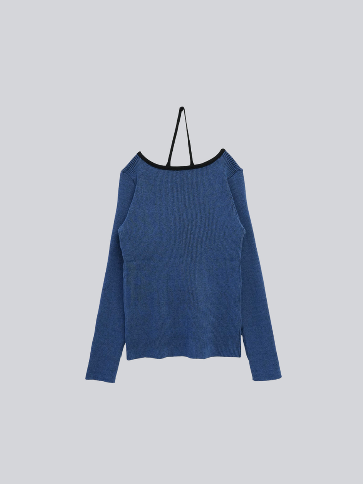 【 10月上旬発送予定 】layered rib knit top