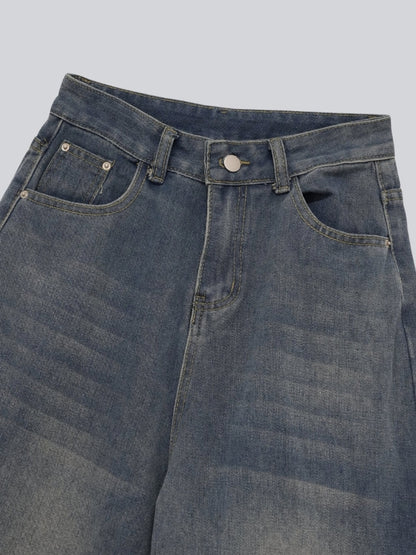 wide denim culottes